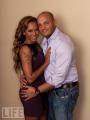 Mel B and Stephen Belafonte pose for a portrait to promote their new reality TV series Mel B Its a Scary World held at The Mayfair Hotel on 07102010 (